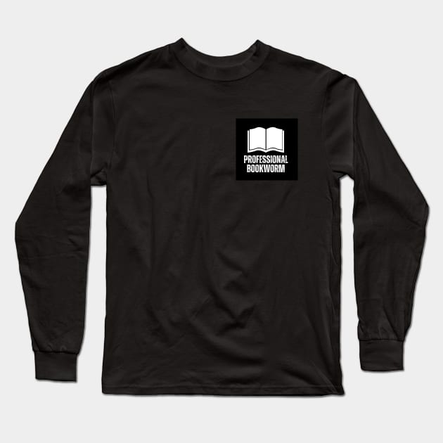 Professional Bookworm Librarian Valentines Day Gift, pocket design Long Sleeve T-Shirt by ISFdraw